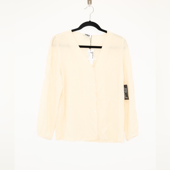 Sonia Rykiel Paris Tops - Cream colored silk Sonia Rykiel blouse.  NWT. Size 6.